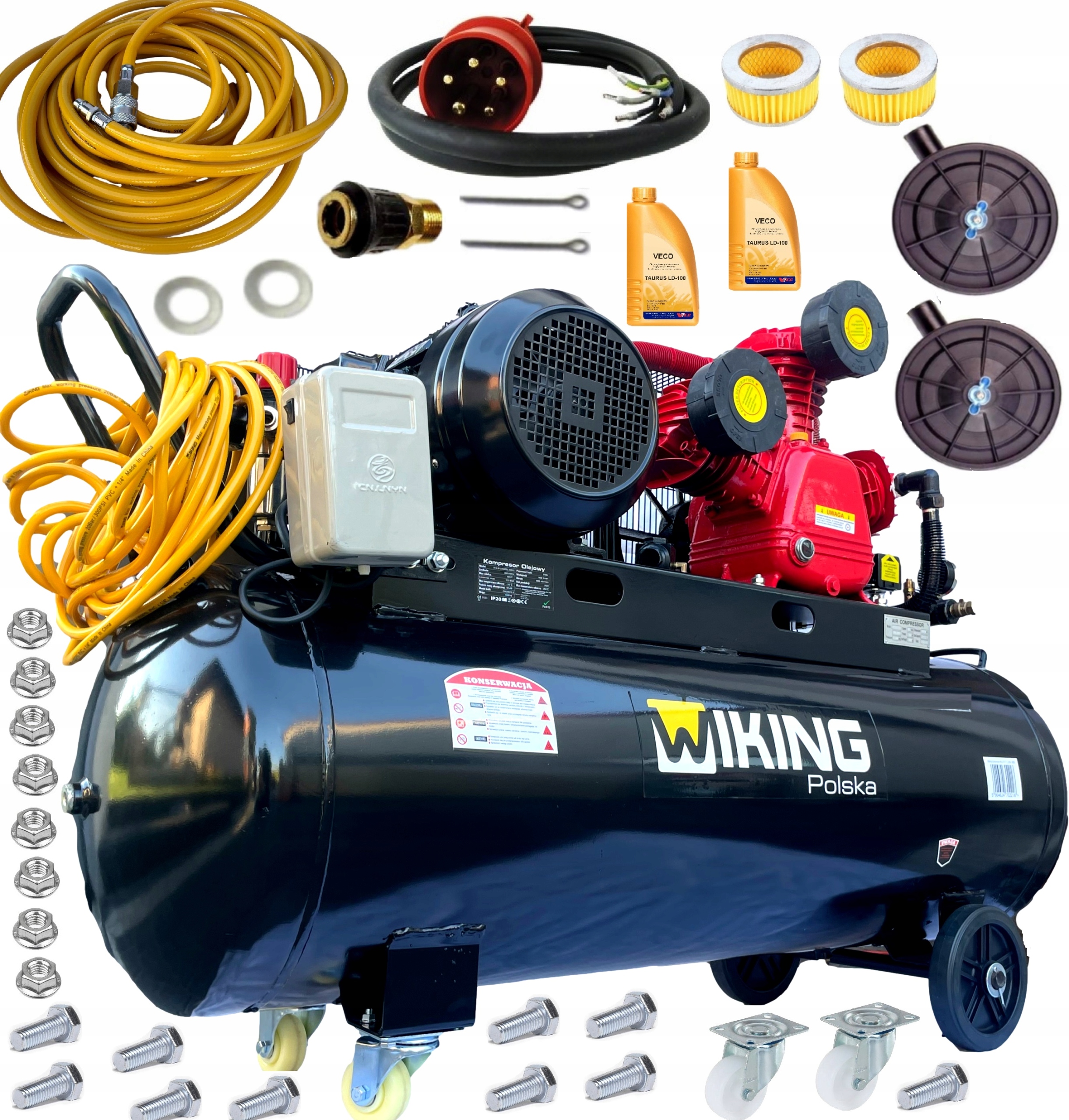 Olejový kompresor Wiking Polska W-0,9/12,5 300L 300 l 12,5 bar