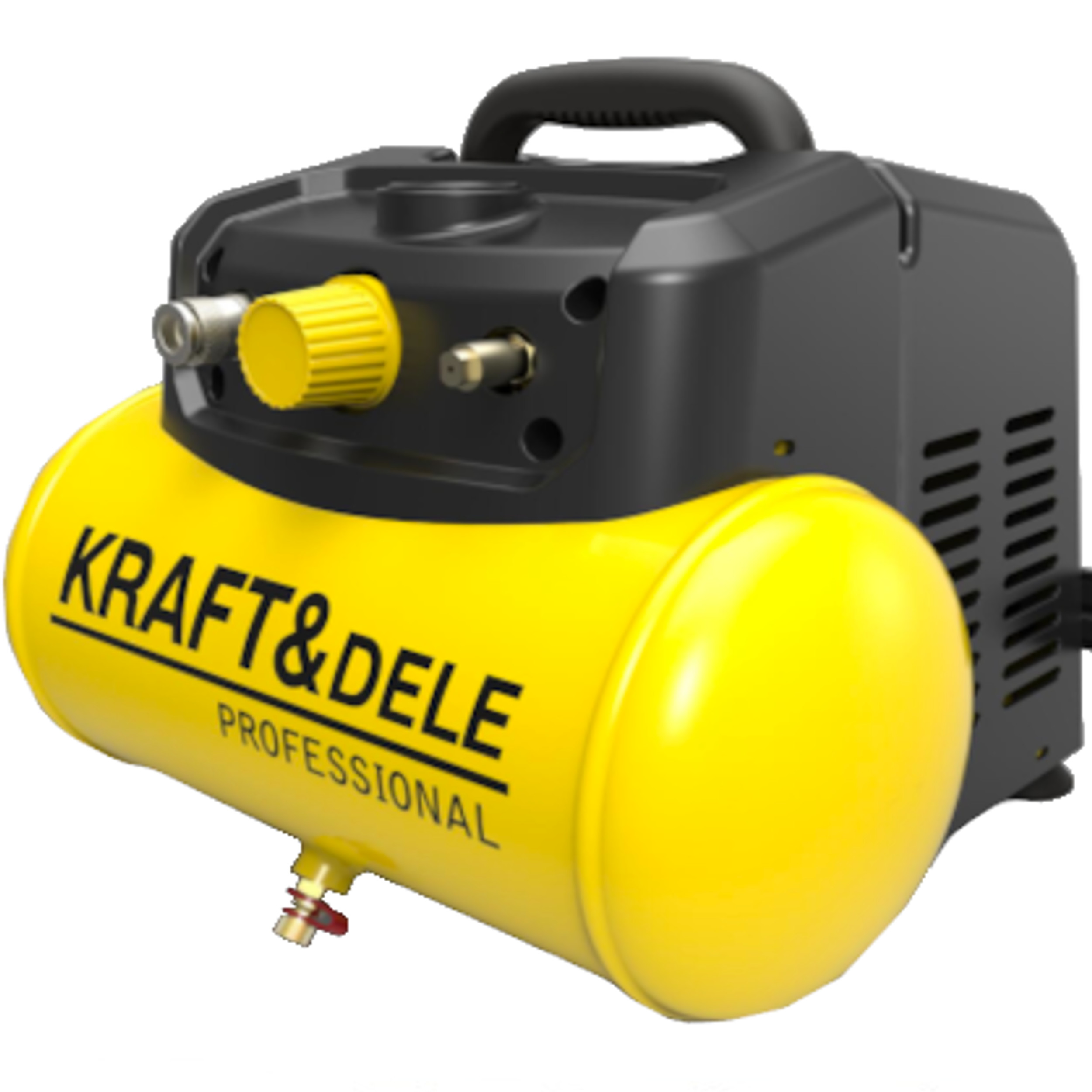 Bezolejový kompresor Kraft&Dele KD1415 6 l 8 bar + Rukavice, pracovné rukavice, vamp, pár, 24 hodín(1467)