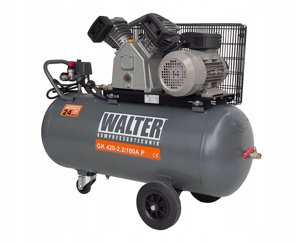 Olejový kompresor WALTER GK420/100 230V 100 l 10 bar