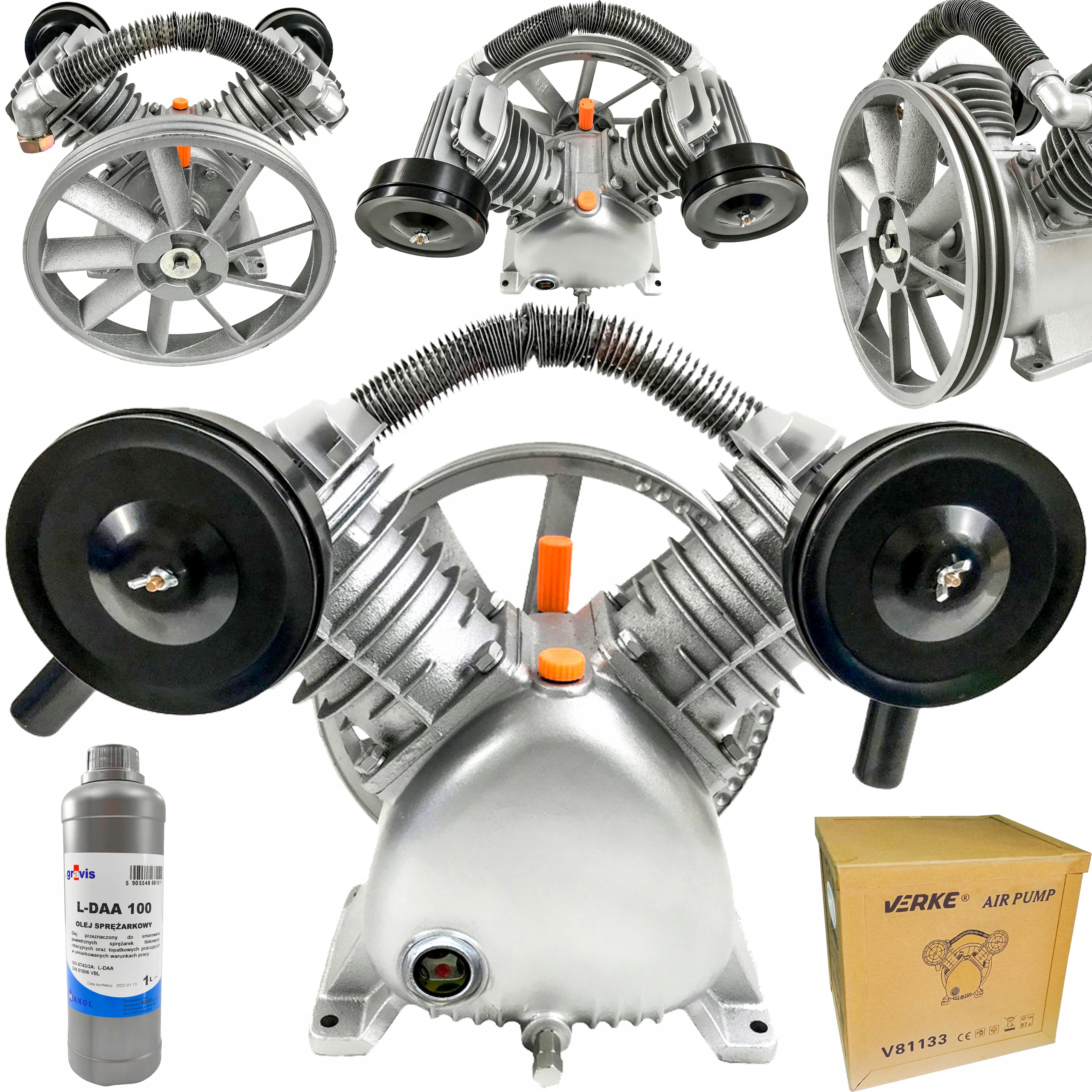 Verke V81133 olejový kompresor 200 l 8 bar