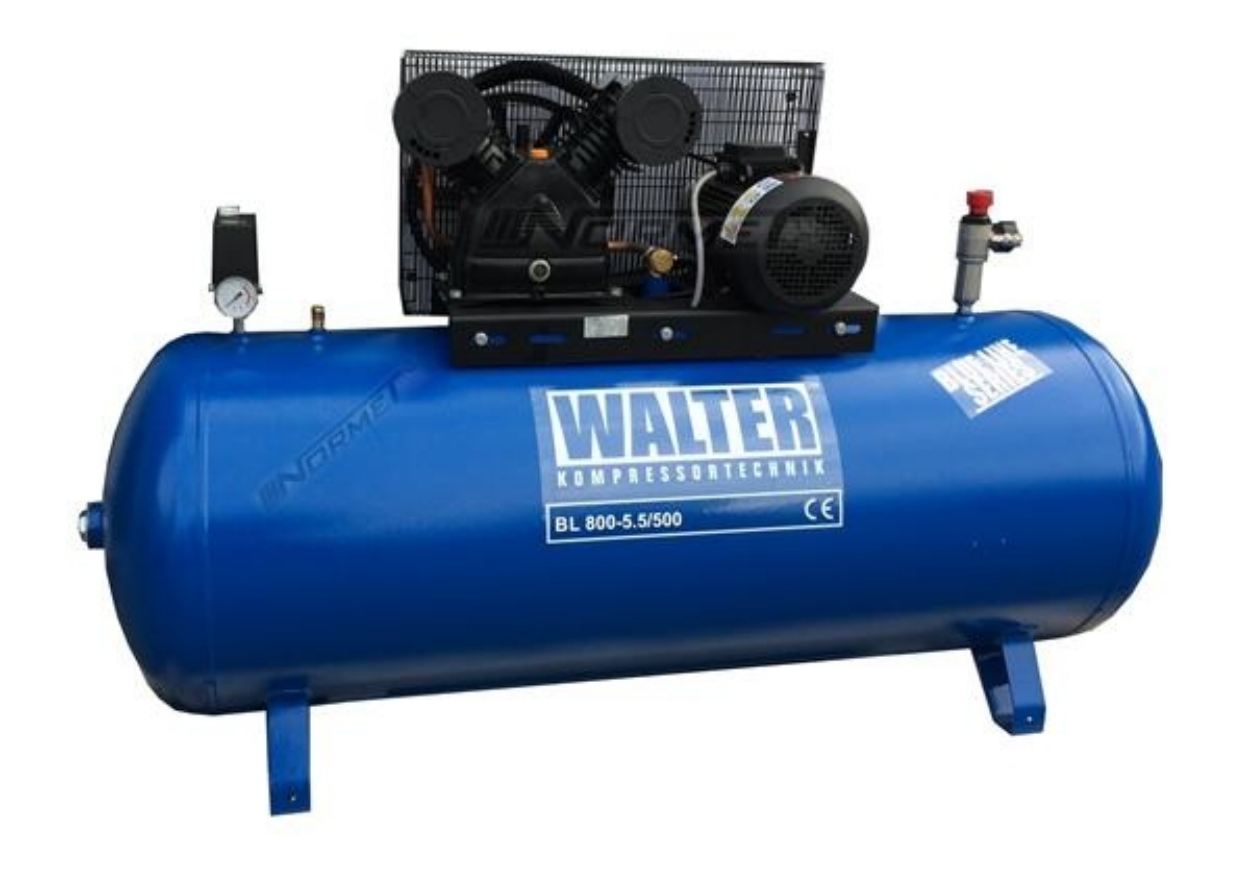 Olejový kompresor Walter BL800 500 l 10 bar