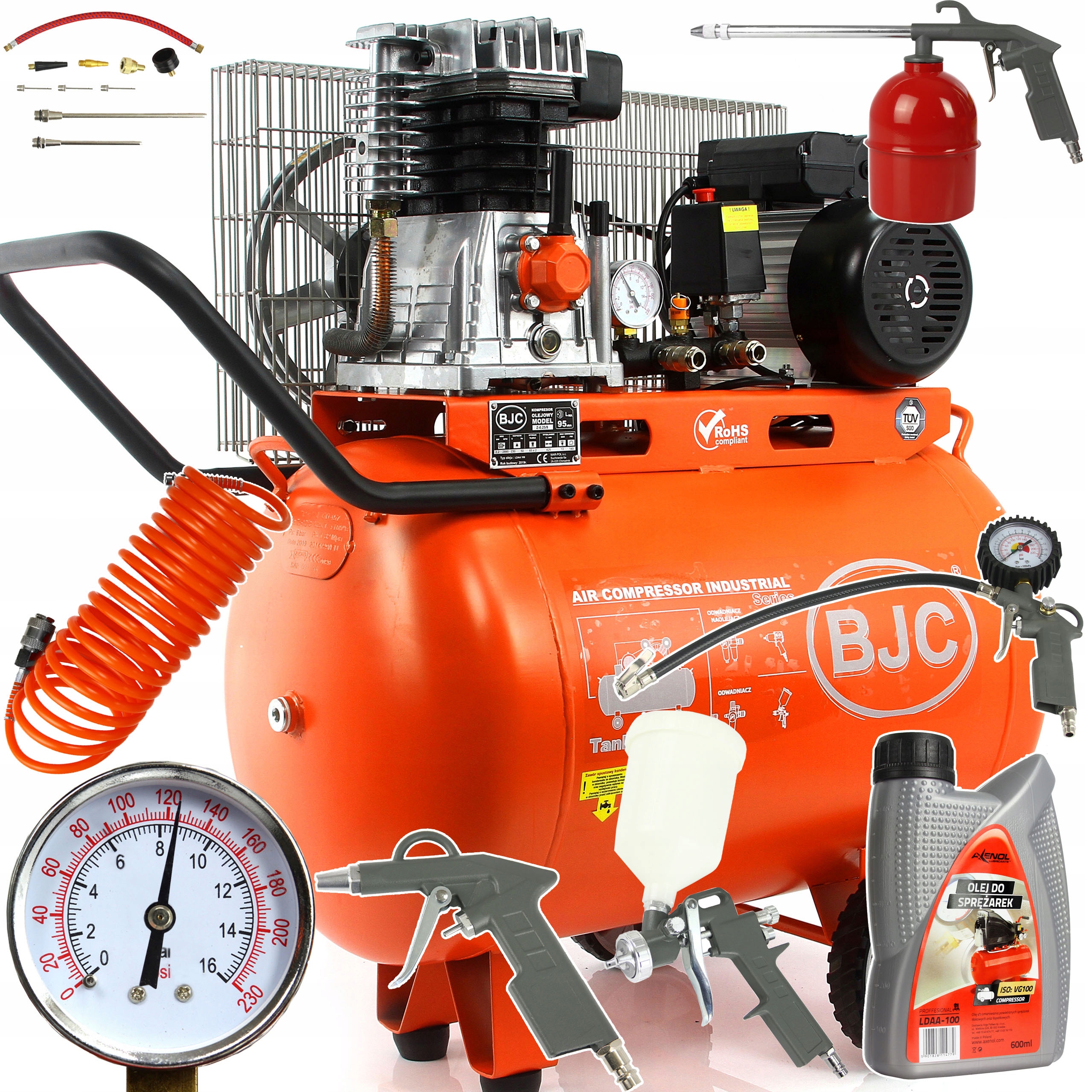 BJC M88014Z olejový kompresor 115 l 10 bar