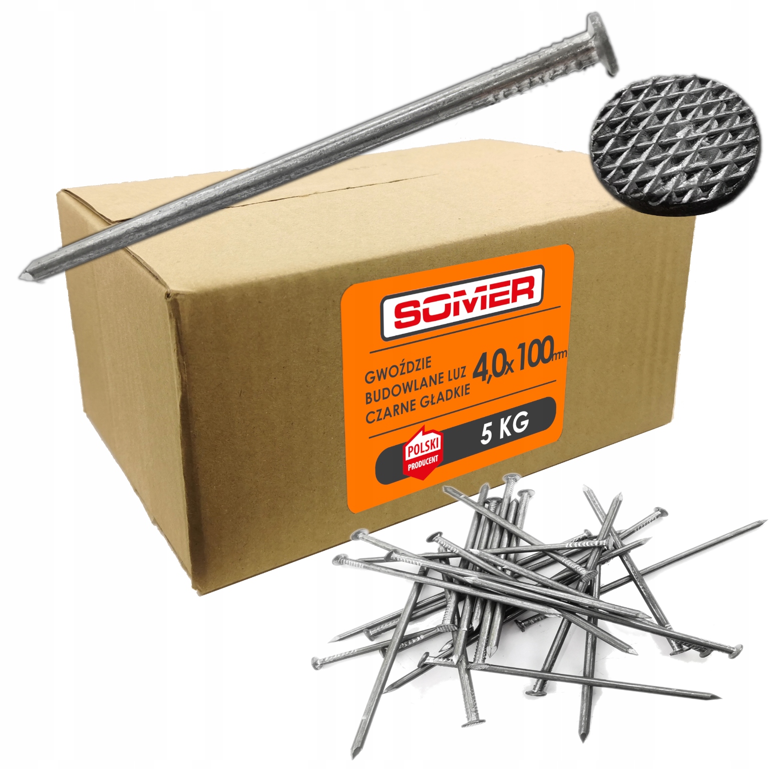 Stavebné klince 100 mm 520 ks 5 kg