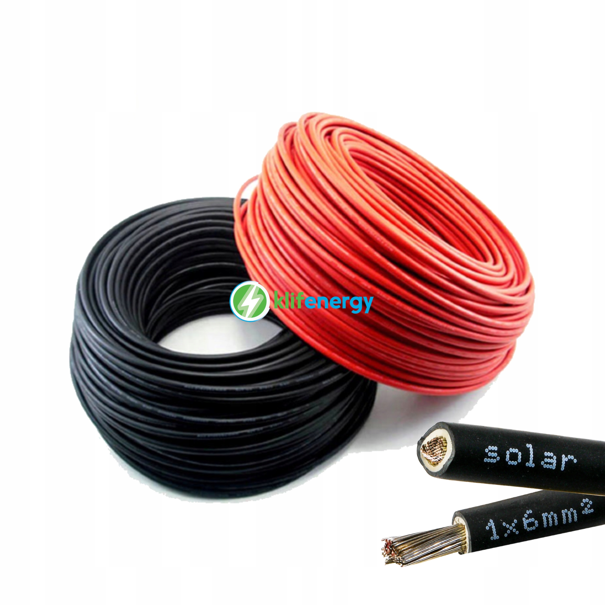 Kábel Solárny kábel 6mm fotovoltaický ČIERNY 50m
