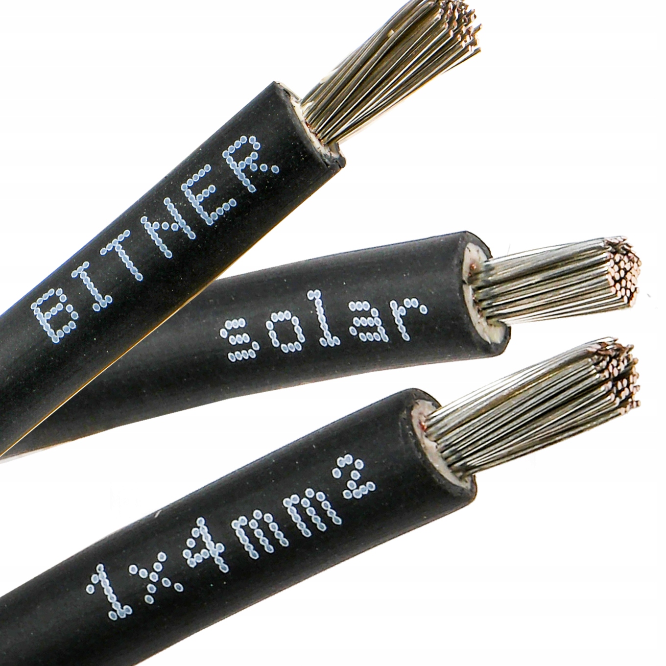 Solárny fotovoltaický kábel 4mm2 čierny 50m