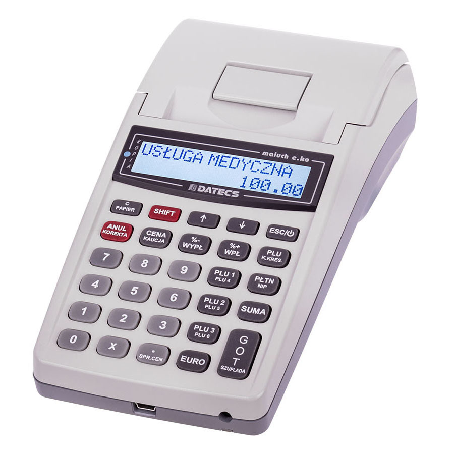 Registračná pokladnica DATECS MALUCH E.KO elektronická kópia