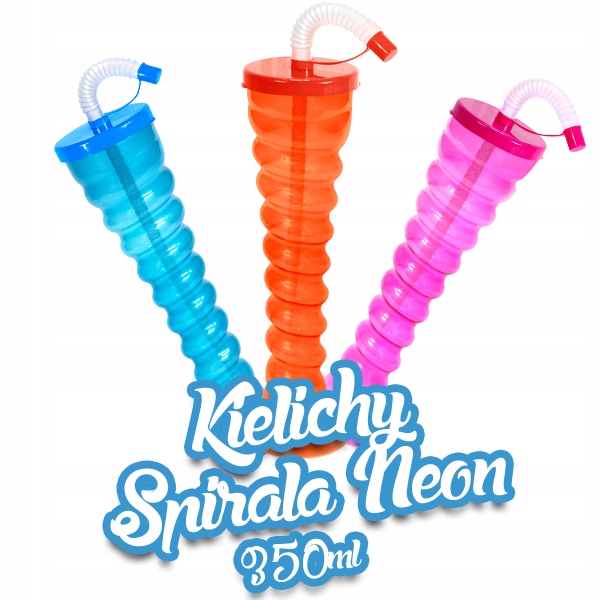 Špirála pohár NEON kašovitý Granitor 80 ks / 350ml