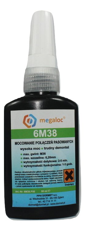 Lepidlo na ložiská Megaloc 6M38 vysoký výkon 50 ml
