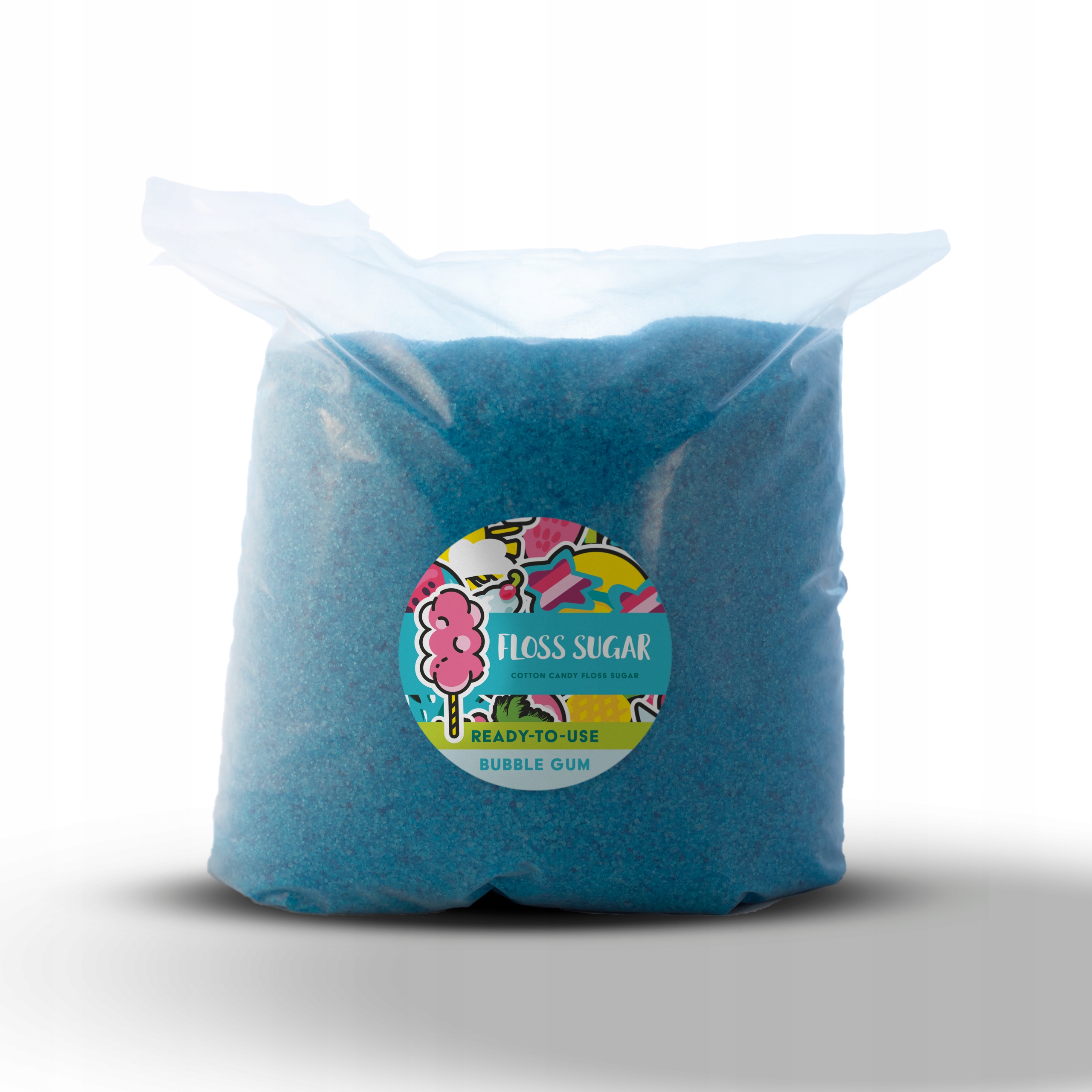 Farebný cukor pre cukrovú vatu BALÓNOVÁ GUMA 5KG