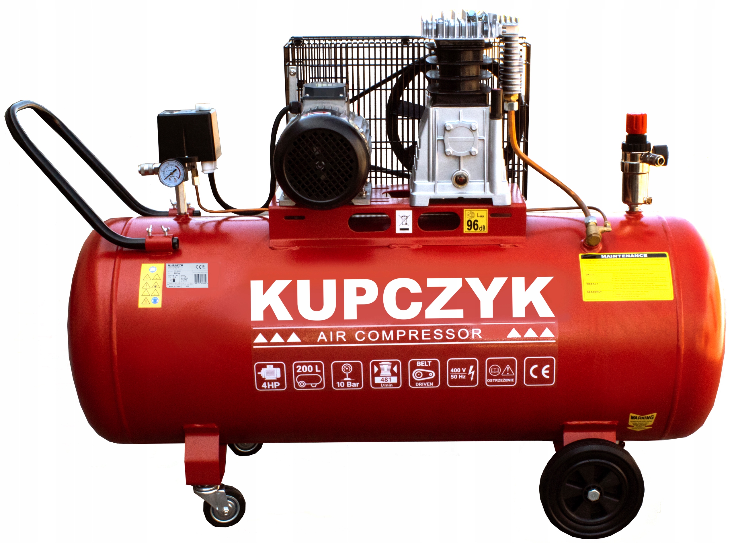 Olejový kompresor Kupczyk KK 520/200 200 l 10 bar