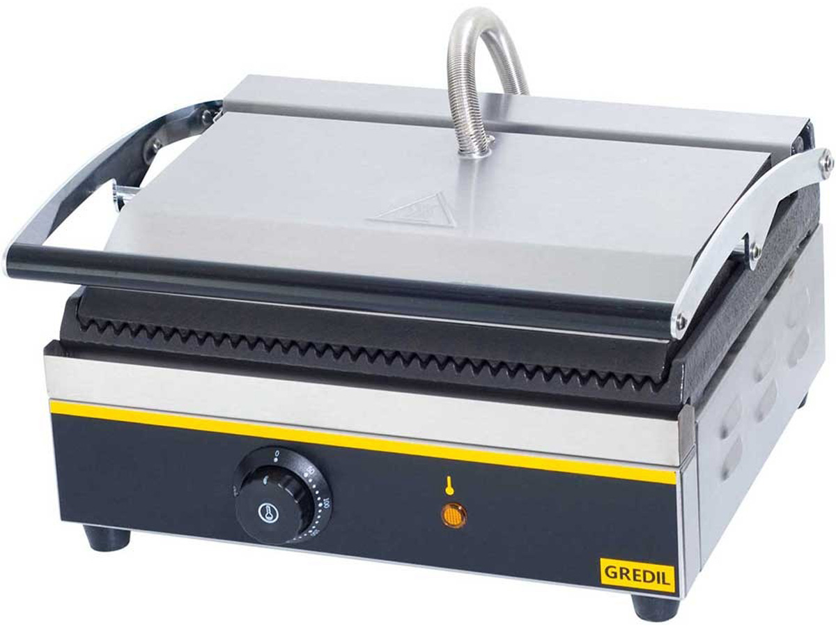 PANINI grilovací kontaktný drážkovaný tanier 2,2 kW