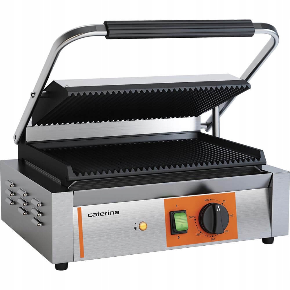 Kontaktný gril panini ryhovaný CATERINA