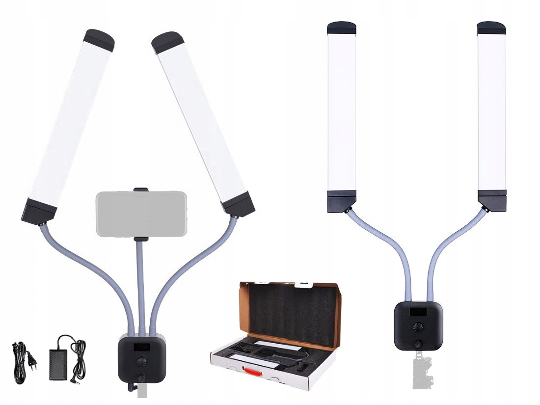 Kozmetická led lampa na mihalnice a make-up + statív