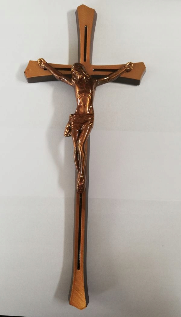 Pomníkový kríž, 30 cm, bronz