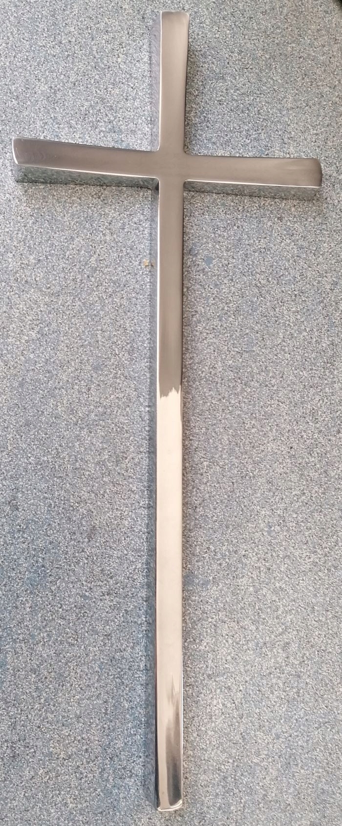Pomníkový kríž 40 cm strieborný
