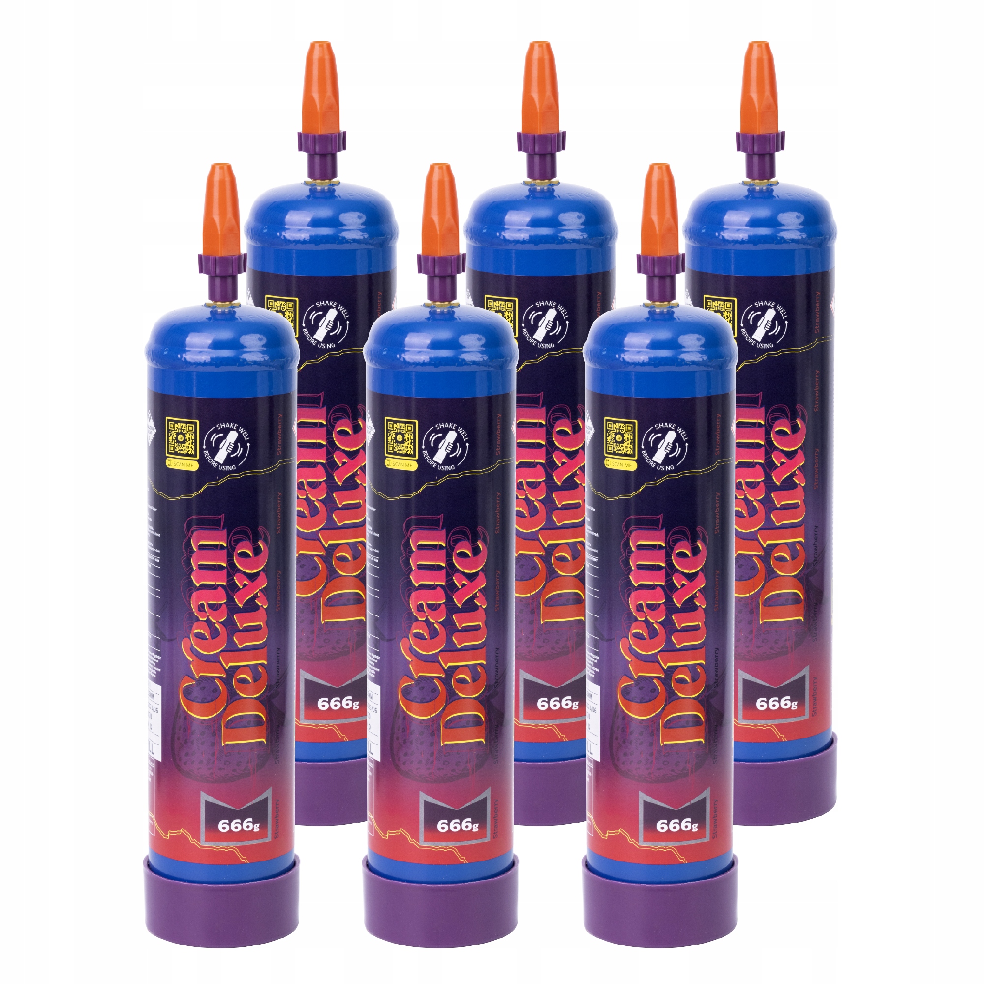 6× sifónové kartuše Cream Deluxe 0,95 l 1