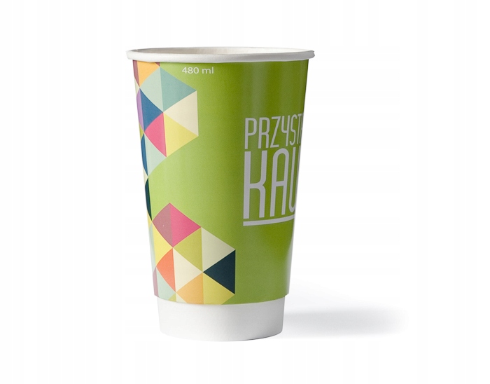 Termo papierové poháre s logom 450 ml 1000 ks.