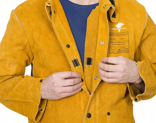 Zváračská bunda WELDAS Golden Brown XL