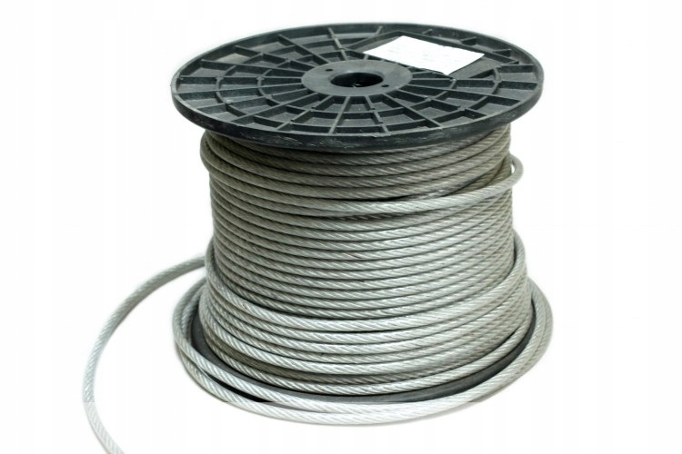 Konštrukcia z PVC oceľového lana 6x7 3mm - 250 metrov