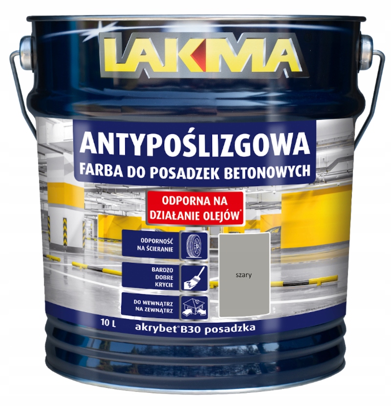Lakma akrylová farba 011-10-002-0012 šedá 10 l