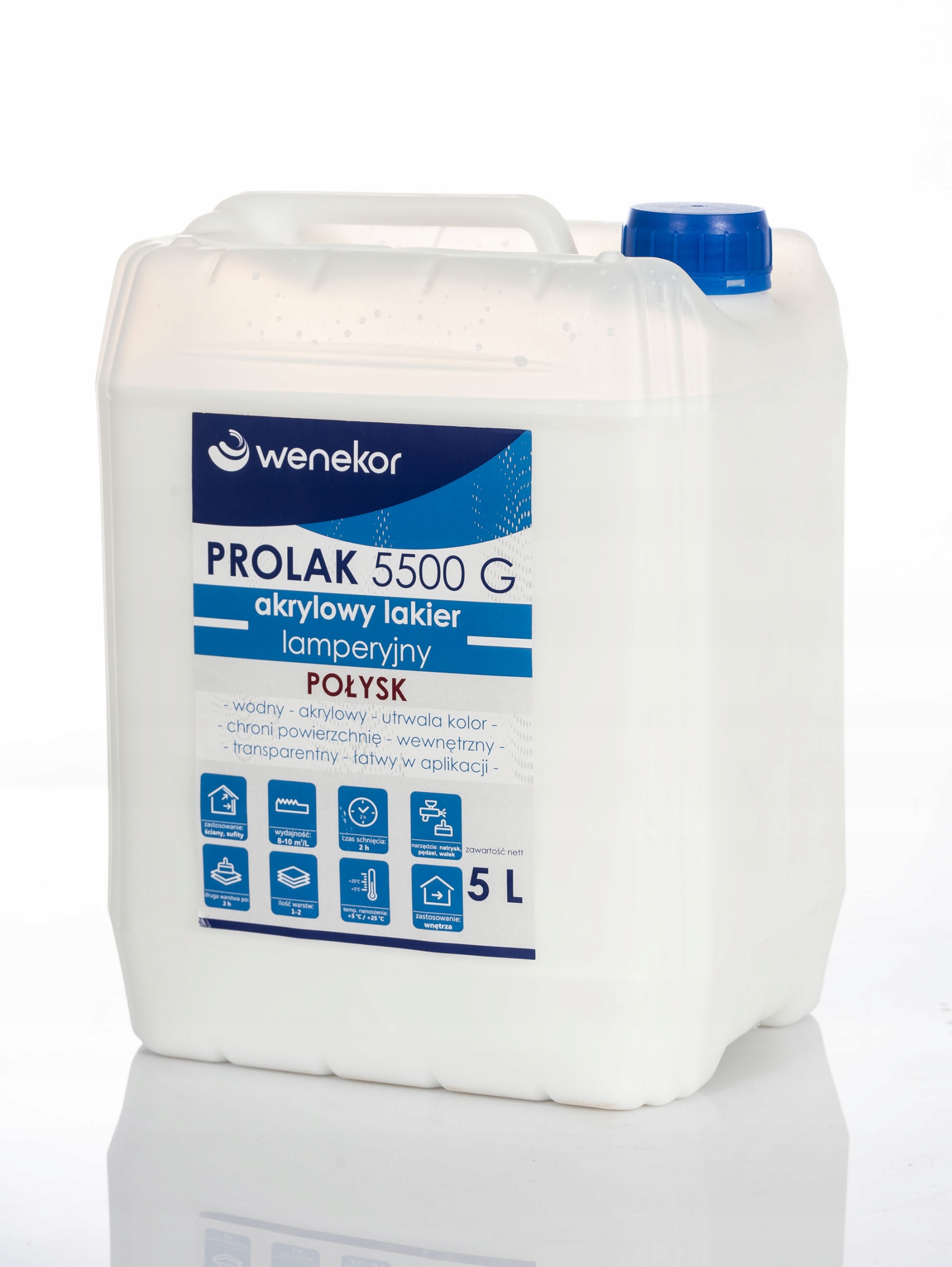 Wenekor Prolak 6000 M akrylový lak, bezfarebný matný, 10 l