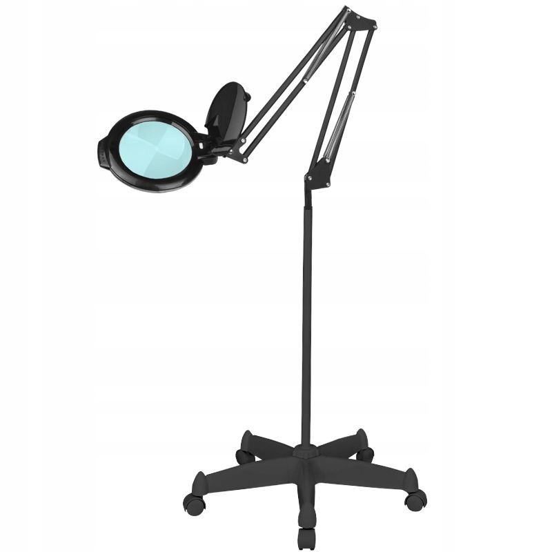LUPA LED MOONLIGHT 6 "ČIERNA LAMPA S STOJANOM