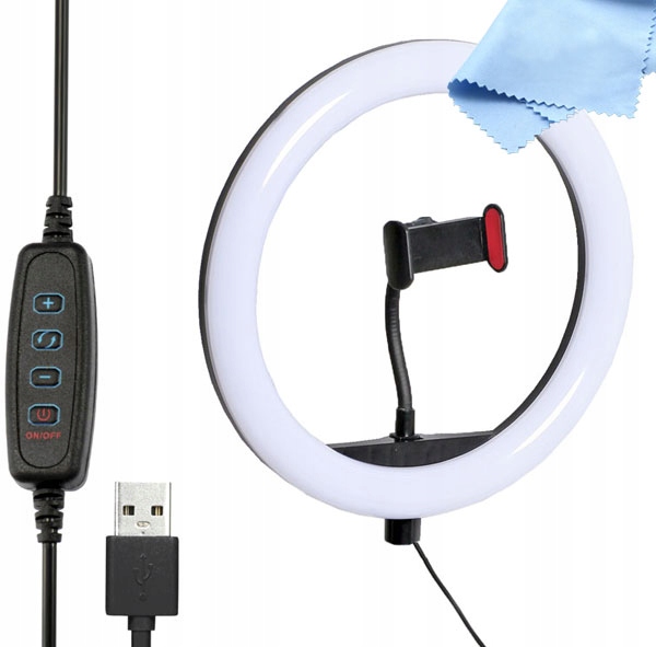 RING LED LAMP 10 "USB držiak TEL