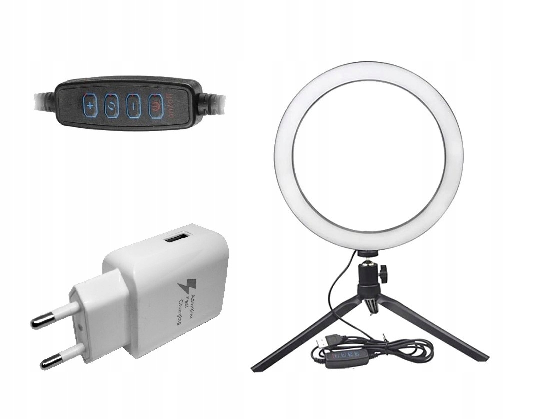 KRÚŽKOVÁ LAMPA Selfie prsteň LED 30cm 220V VEĽKÁ