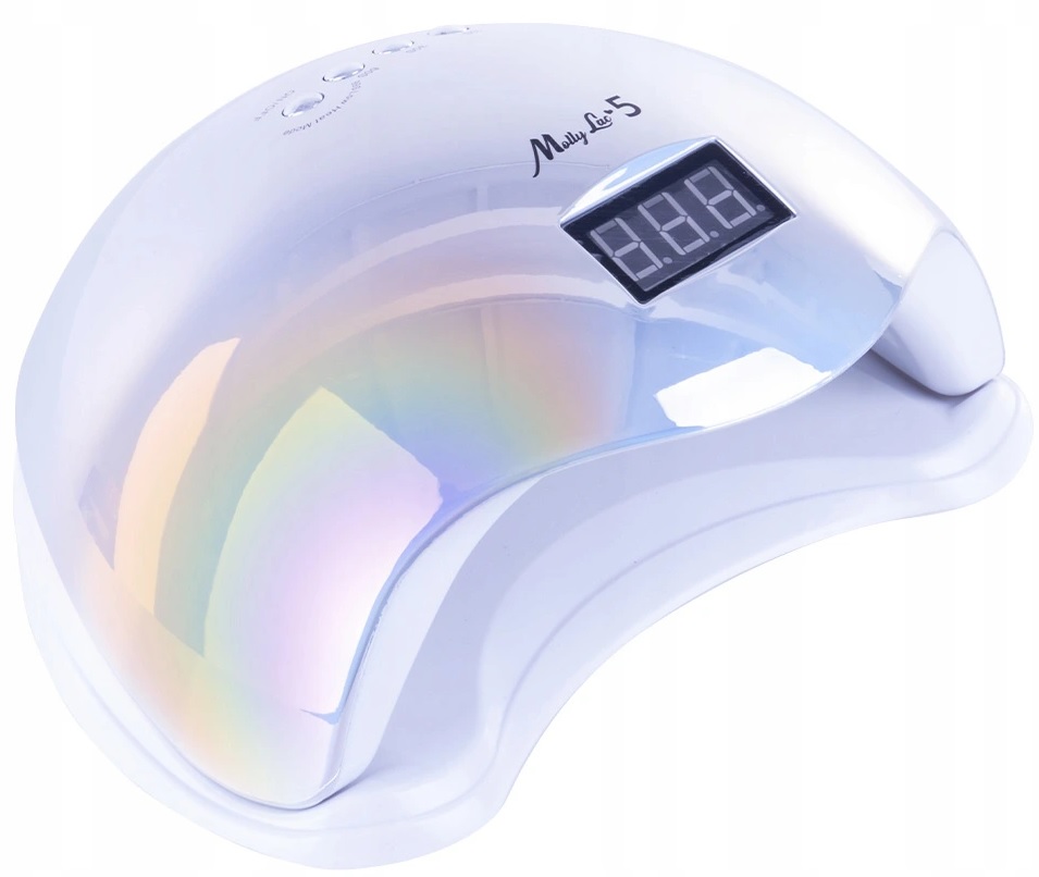 48W UV LED SVETLO STRIEBORNÉ HOLOGRAFICKÉ MOLLY LAC 5