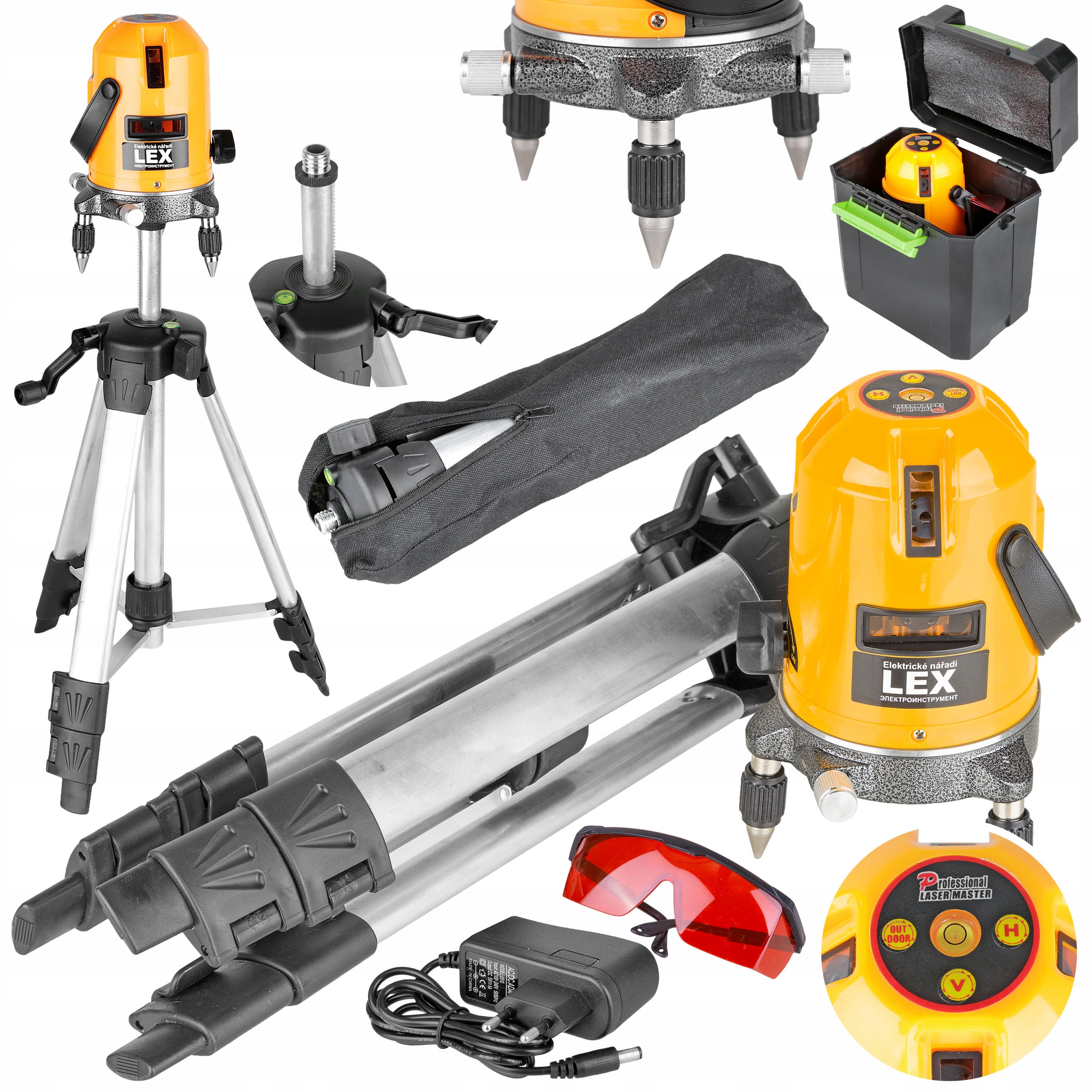 LASER LEVEL LASER 635MM + STATÍV LXLNL01