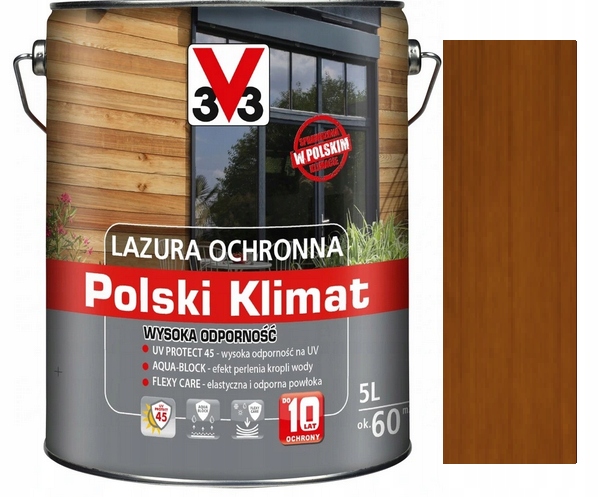 Lazura V33 poľská klíma 5 l dub svetlý