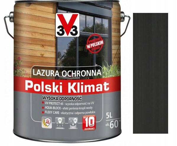 Ochranný lak V33 122418 antracit 5 l