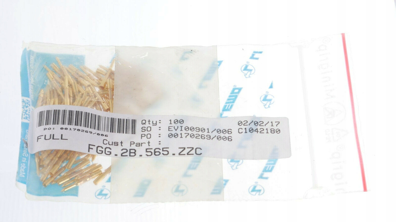 LEMO FGG.2B.565.ZZC FGG2B565ZZC 100PCS kruhové pu