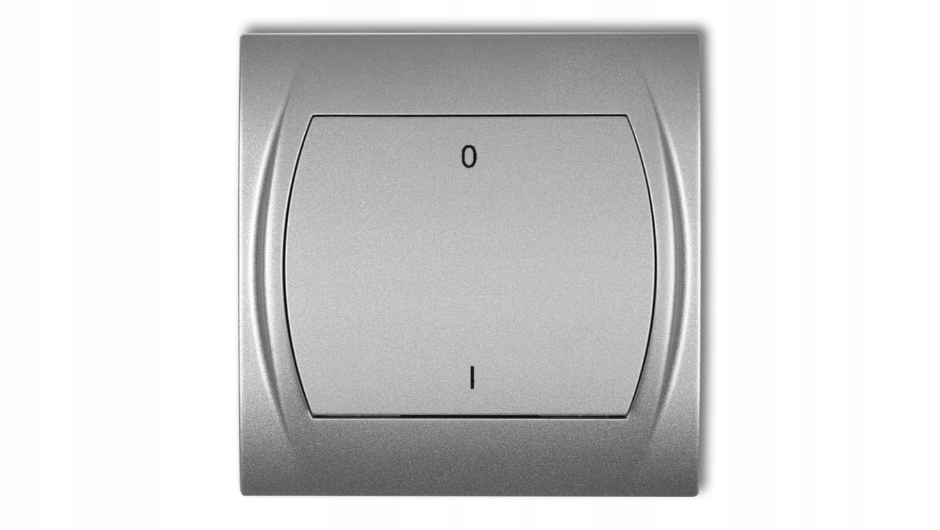LOGO Dvojpólový spínač, strieborná metalíza 7LWP-9