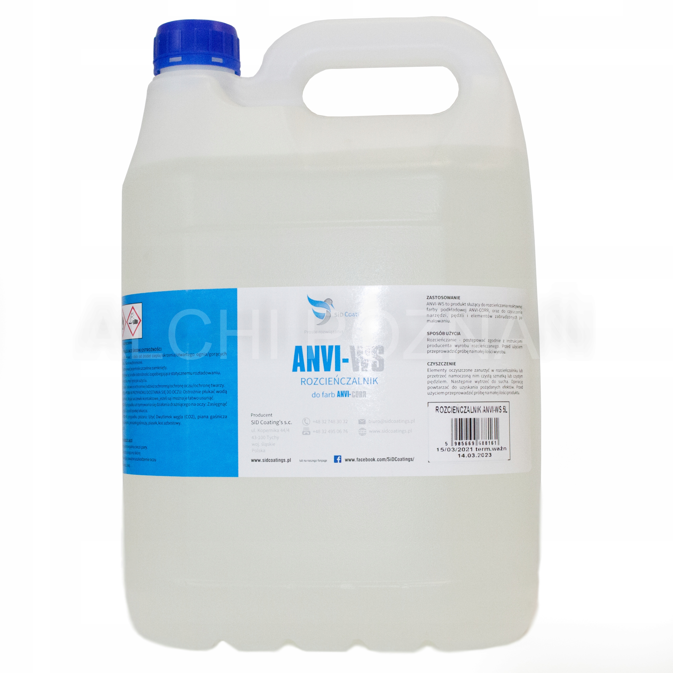 SiD Coatings ANVI-WS riedidlo na farby 0,5 l