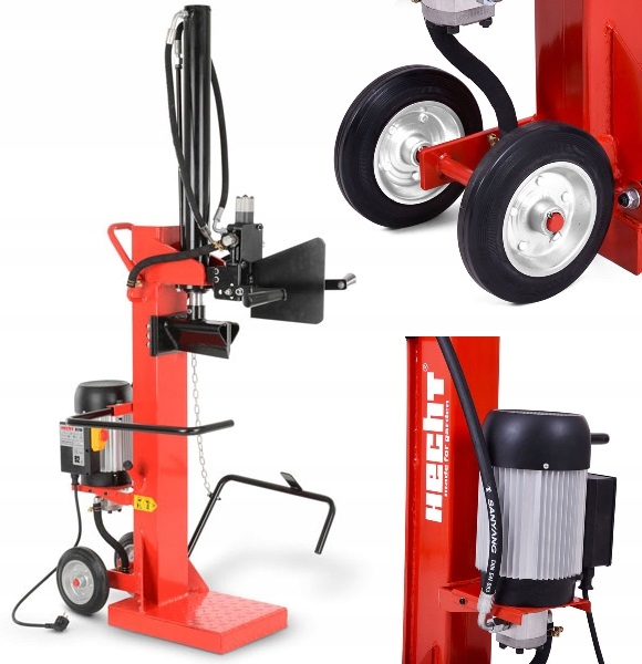 10 TON 3000 W DREVNÝ SPLITTER HECHT VERTIKÁLNY ŠTIPOVAČ