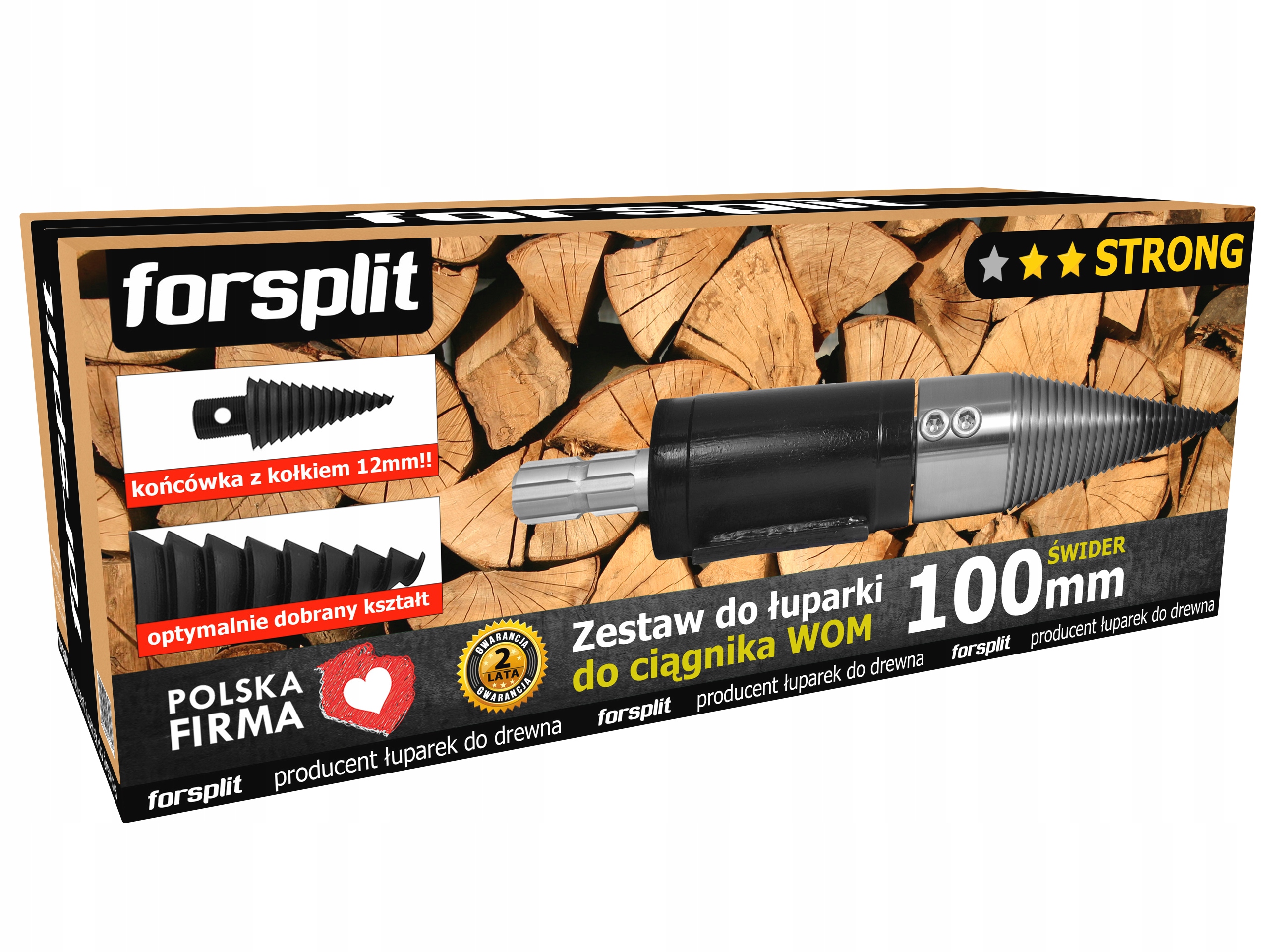 Štiepačka dreva Forsplit ZW2P-100K2 so šnekom