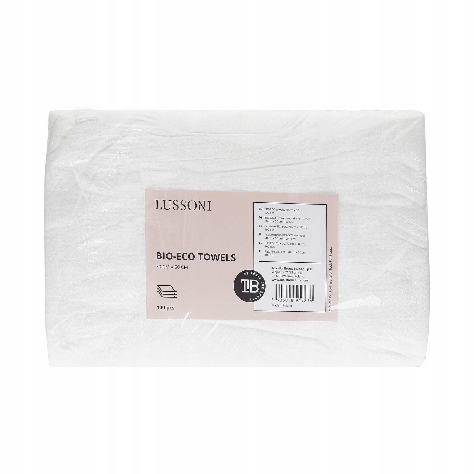 LUSSONI BY T4B BIO-ECO RUČNÍKY 70X50 100 KS