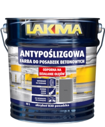 Lakma Akrybet B30 farba na betón 10L ŠEDÁ akrylová