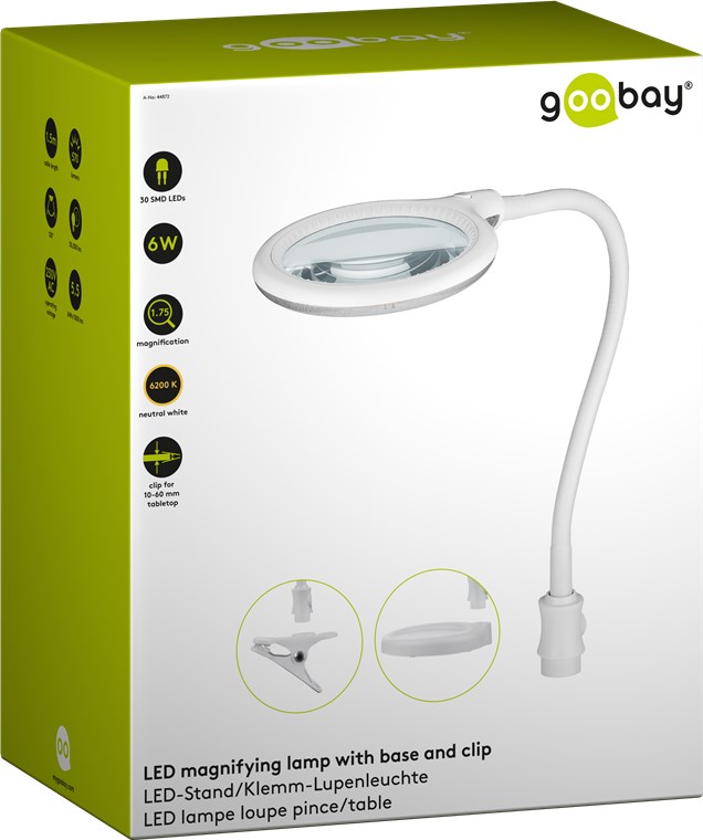 Kozmetická lampa - Stolová kozmetická lampa 44872 6 v bielej farbe