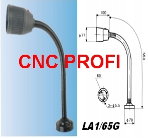 Lampa stroja 65 cm 24V fréza CNC sústruh