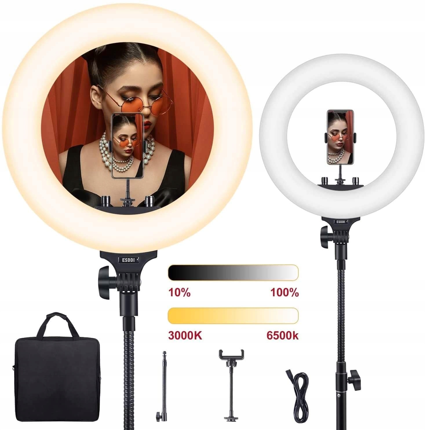 LED prstencová lampa 35 cm makeup krúžok na fotografiu