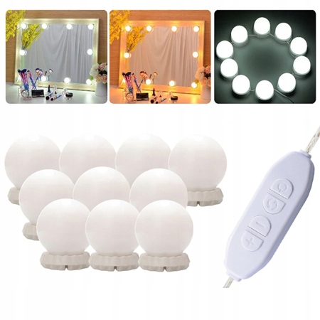 LED kozmetické zrkadlové svetlá na make-up