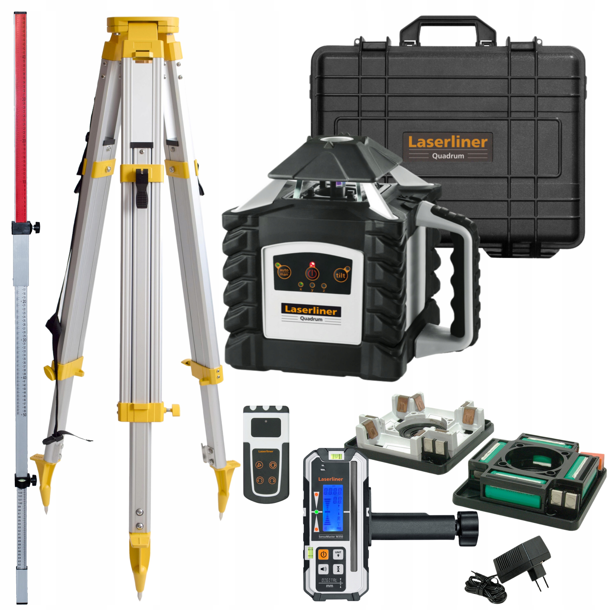 Laserliner QUADRUM M350 S 700 m IP66 laserová vodováha