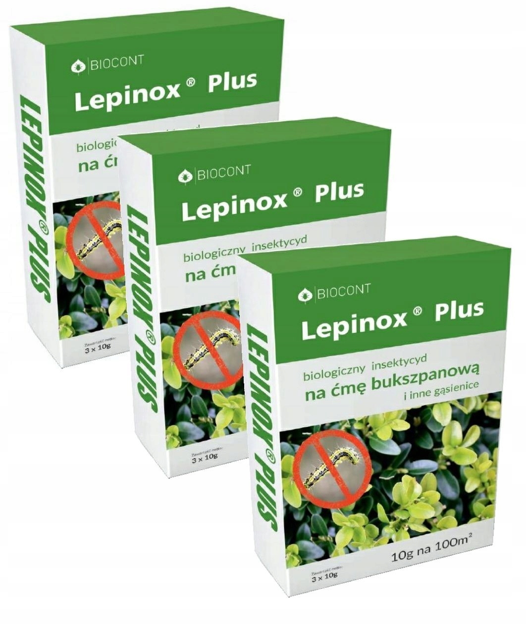LEPINOX PLUS 3x30G pre húsenice molice buxusovej