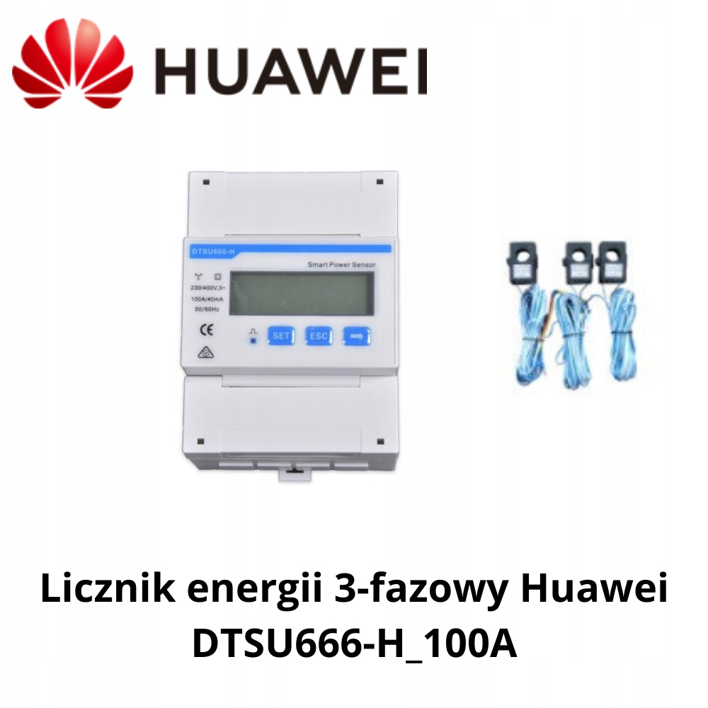 Inteligentný snímač napájania Huawei DTSU666-H 3-fázové počítadlo