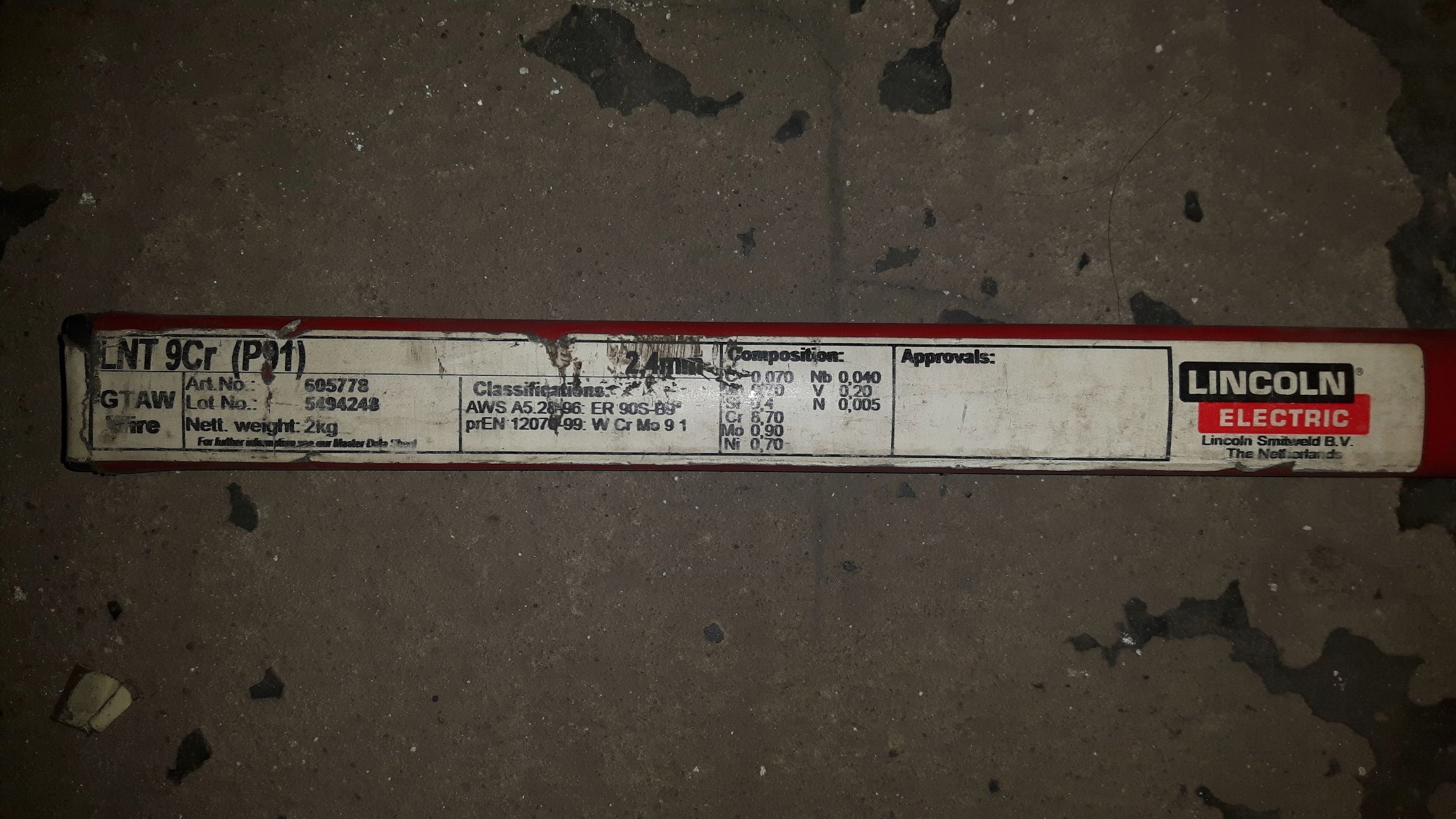 Lincoln LNT 9Cr (P91) (2 kg)