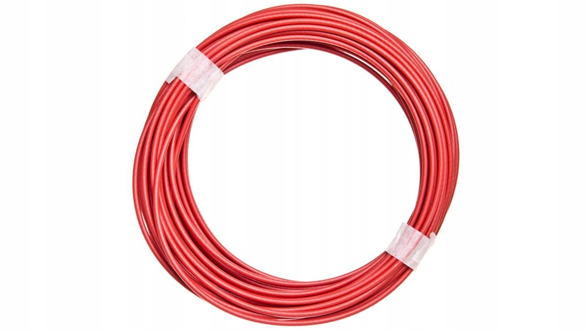 Červené pozinkované lano 3,2 mm 15,5 m XY2CZ3015
