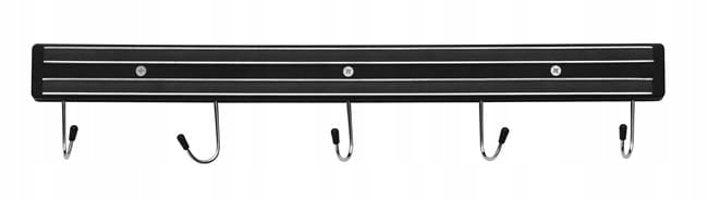 Magnetický prúžok s háčikmi, dlhý 450 mm