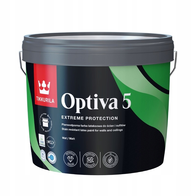 Stiahnite si Optiva Matt 5 latex color Baza A 9L